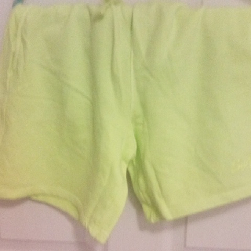 Women's Neon Yellow Shorts